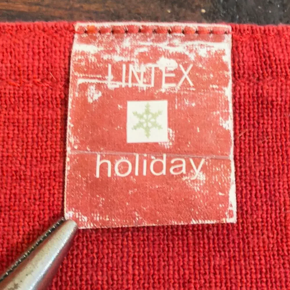 LINTEX HOLIDAY VINTAGE Christmas Cottage Plaid Placemats Set of 3